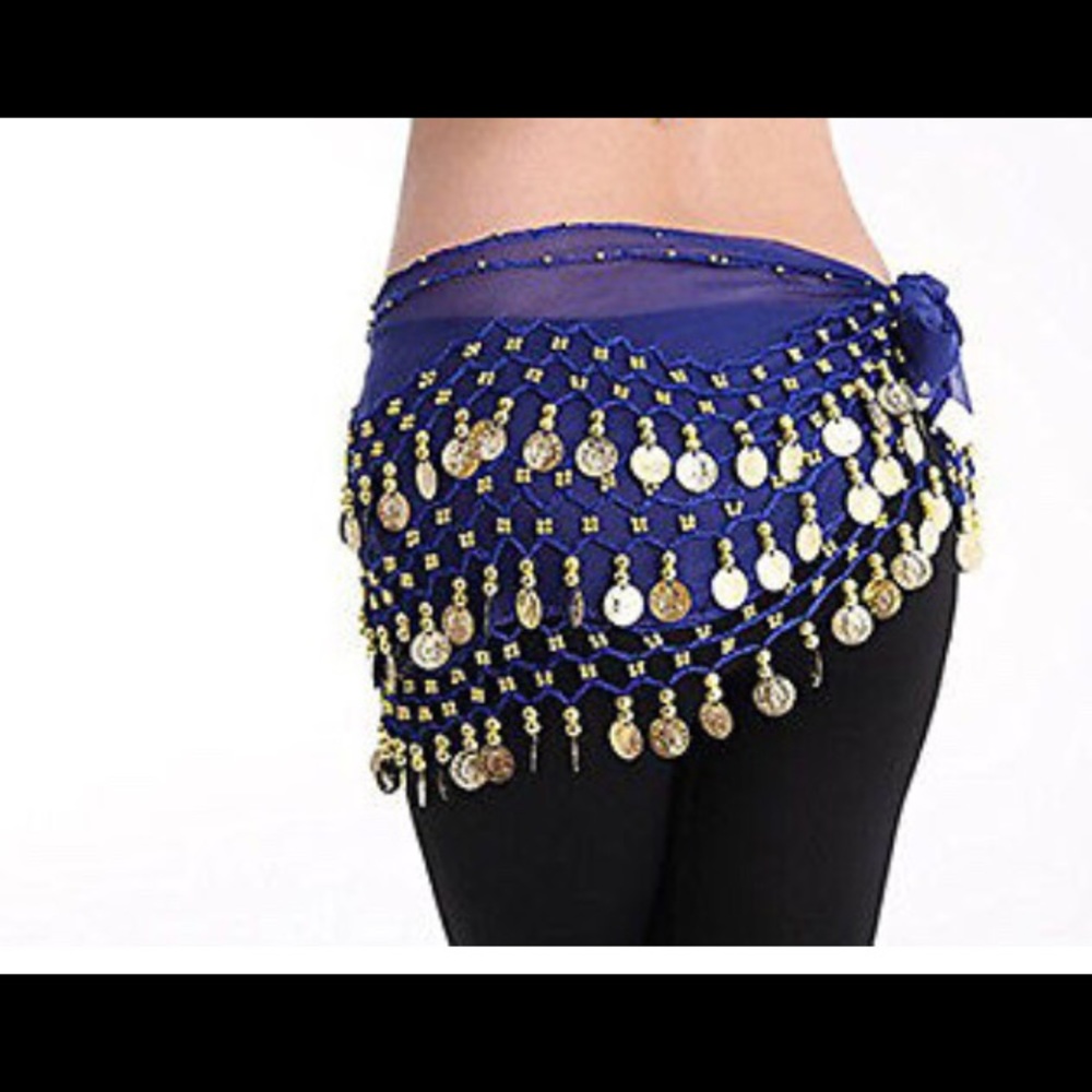 🔥Dark Purple Belly Dance Hip Skirt 🔥
